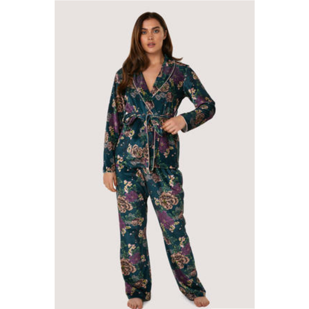 New Printed Velvet PJ Set