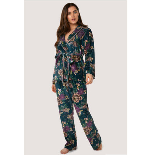 New Printed Velvet PJ Set