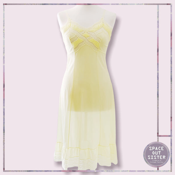 Vintage Lemon Blush Delicate Diamond Slip