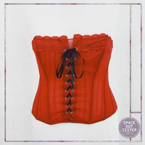 1990s Red Corset