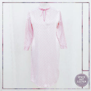 Vintage Pink & White Thermal Lined Nightdress