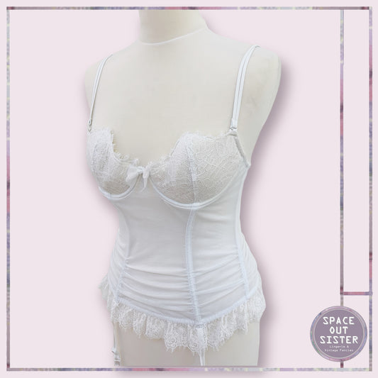 Charlotte White Bustier