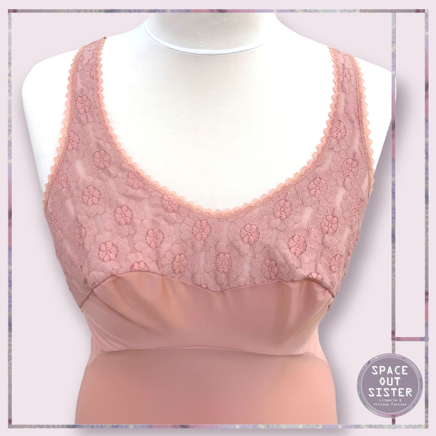 Vintage Dusky Pink Slip