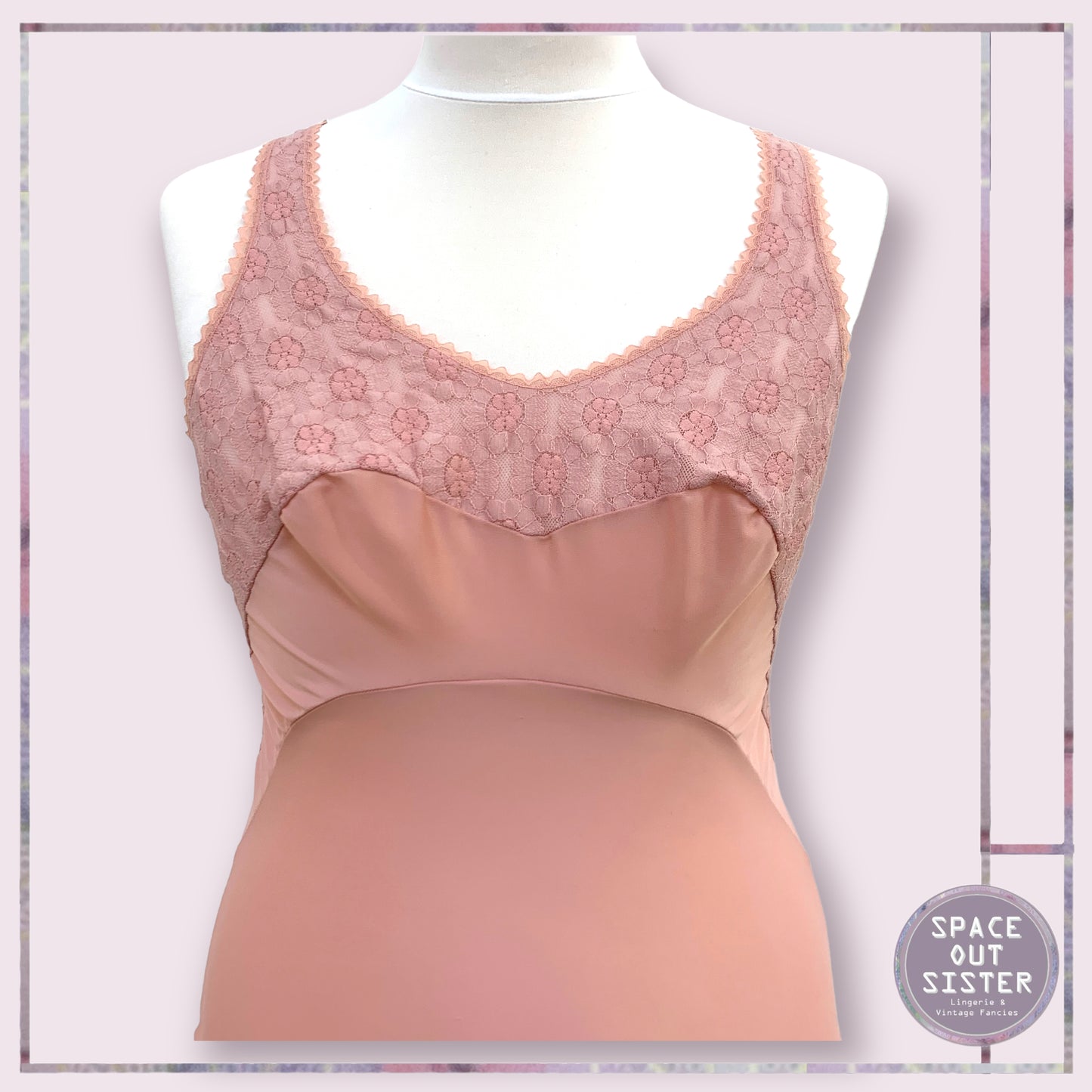 Vintage Dusky Pink Slip