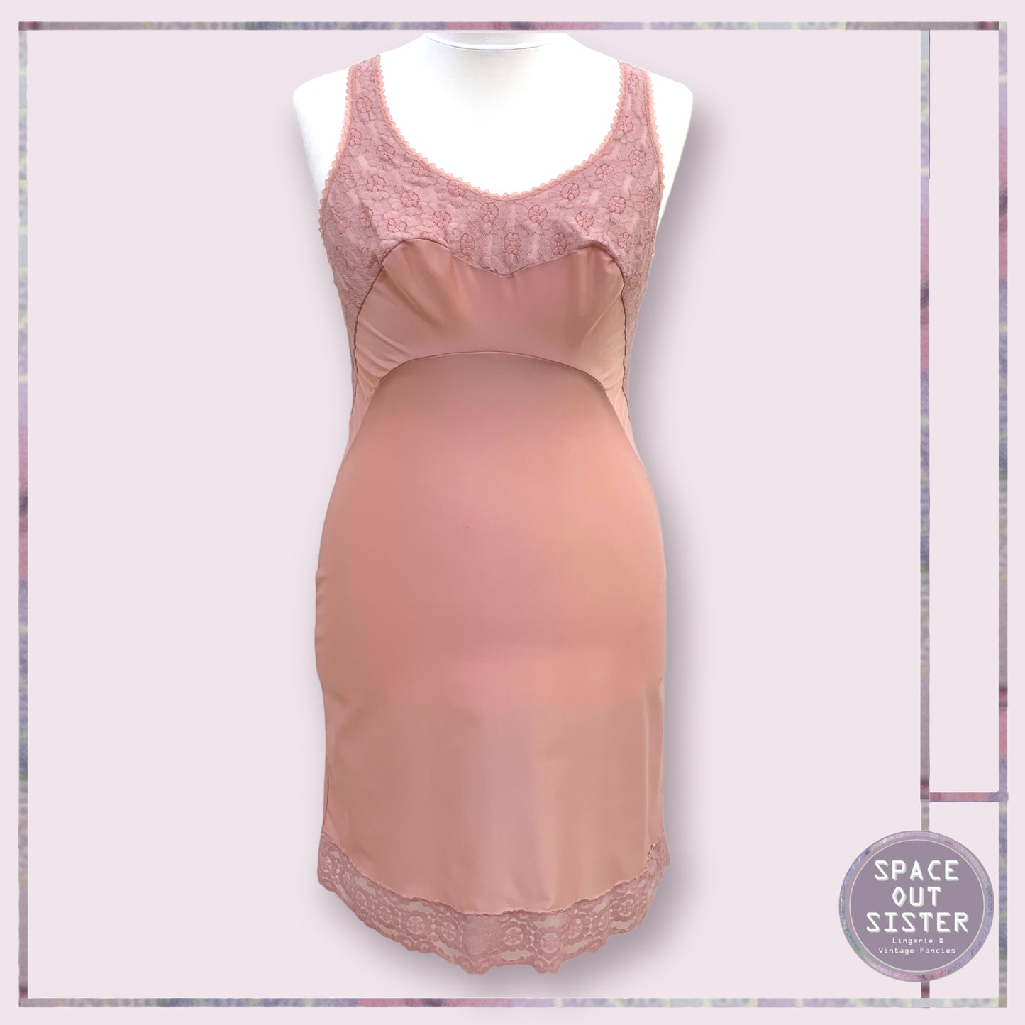 Vintage Dusky Pink Slip